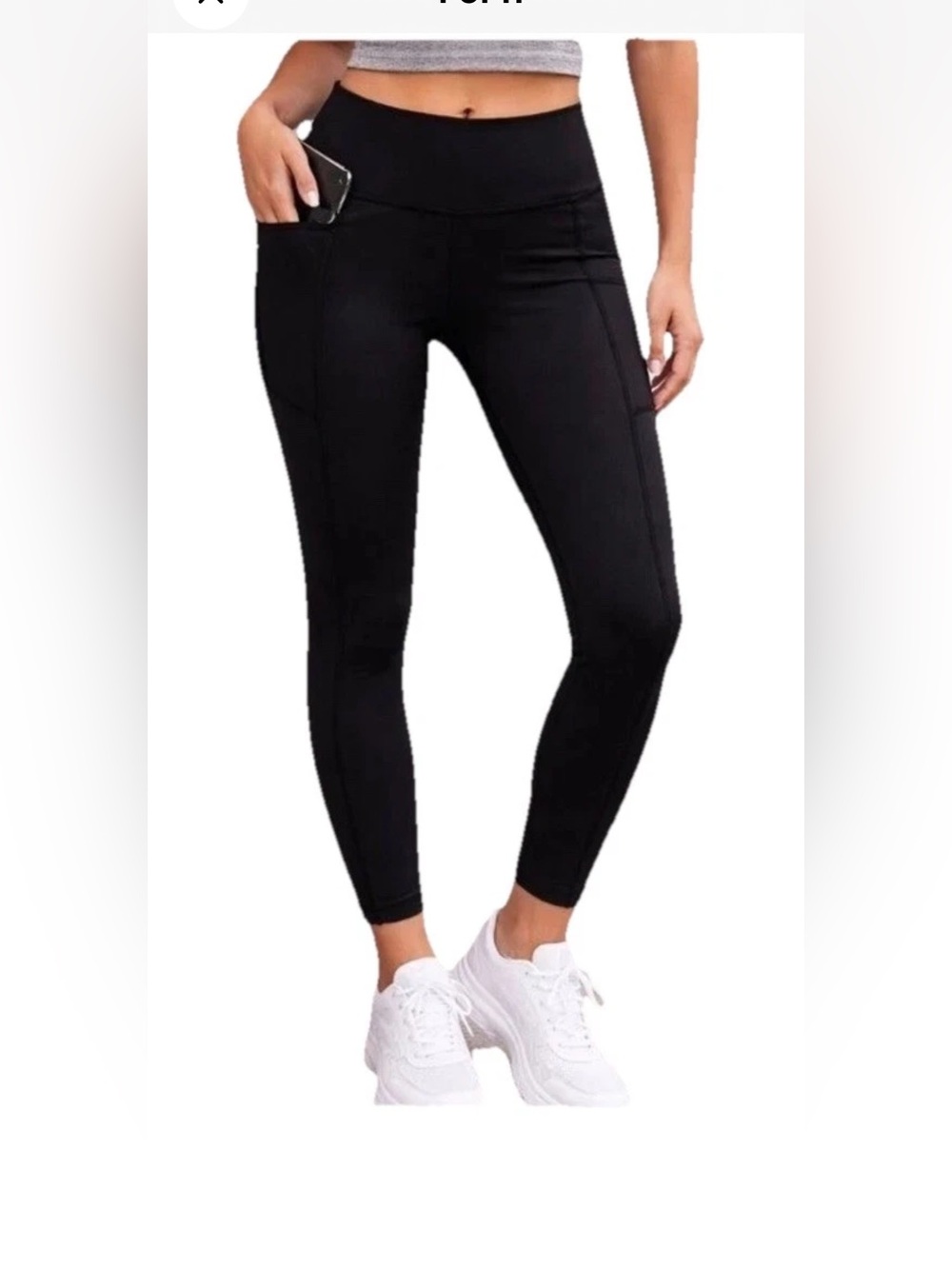 Victoria Sport Leggings Side Pockets Size Small Long